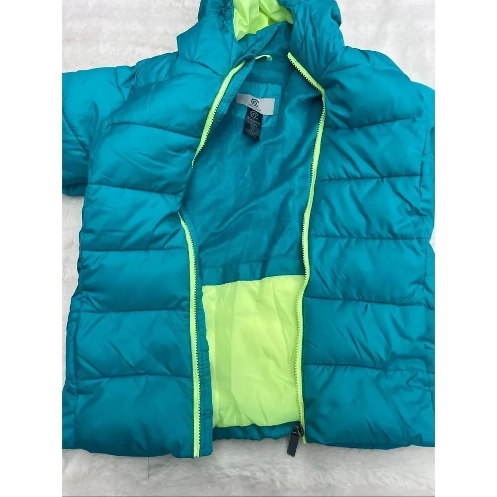 Champion Blue Puffer Jacket with Stand-Up Collar size 10-12